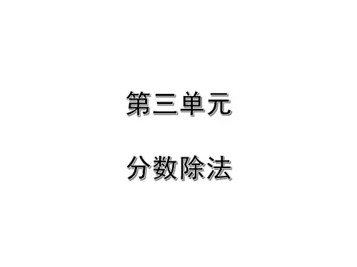 人教版数学六年级上册 第三单元 复习课件