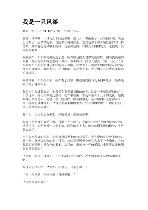 我是一只风筝