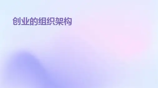 创业的组织架构