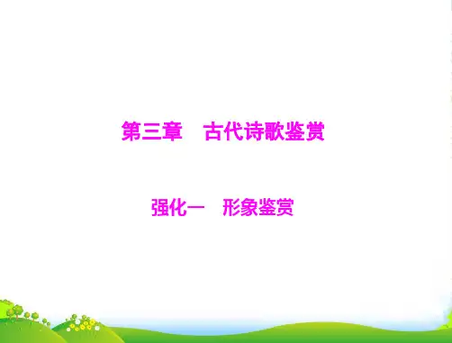 【金牌学案 风向标】高考语文大二轮复习 第三章 第一部分 第三章 古代诗歌鉴赏 强化一 形象鉴赏课件