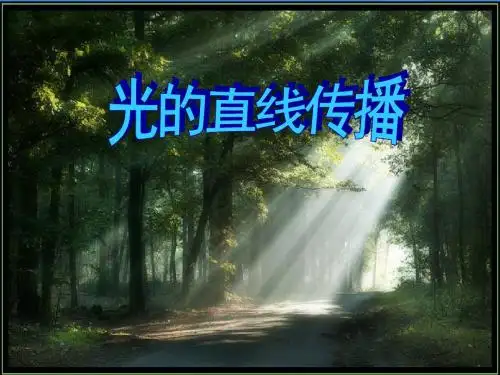 光的直线传播   课件 (共23张PPT)
