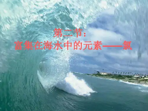 活泼的黄绿色气体——氯气课件20页PPT