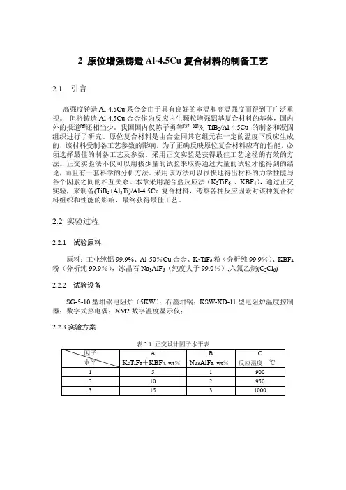 Tib2 制备过程
