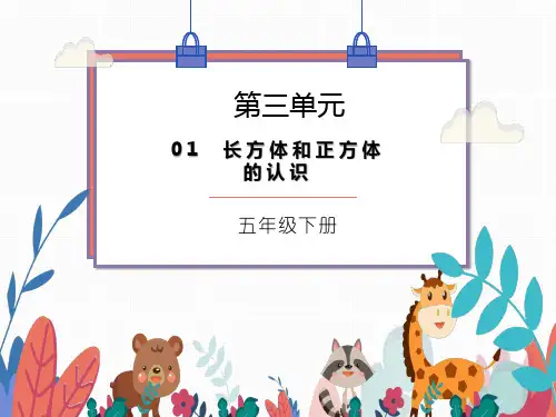 五年级下册数学课件 - 长方体和正方体的认识人教版(共38张PPT)