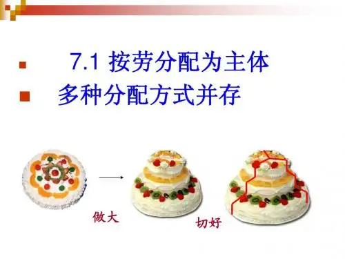 7.1按劳分配为主体 多种分配方式并存