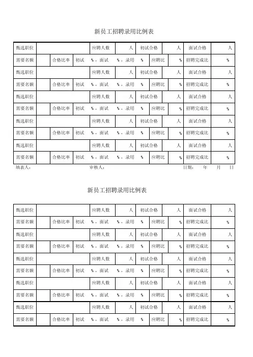 5新员工招聘录用比例表（1）