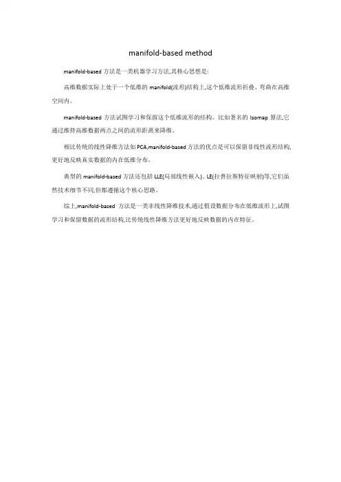 manifold-based method