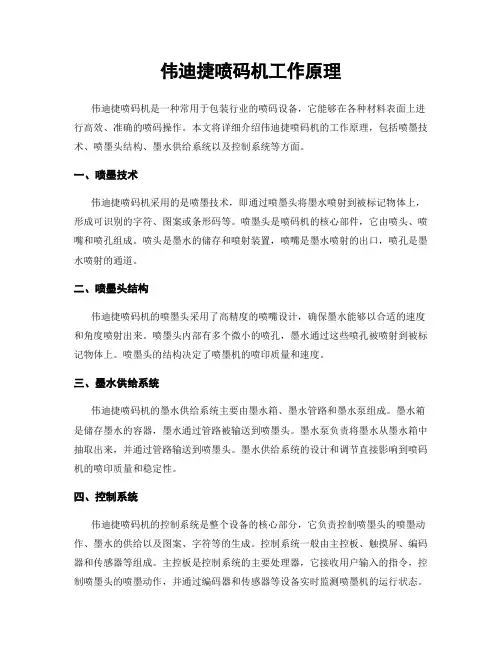 伟迪捷喷码机工作原理