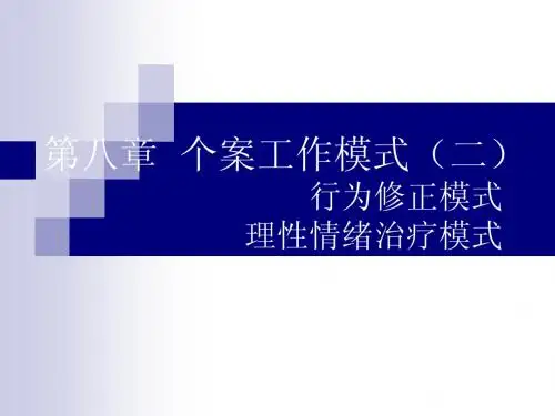 个案工作 第八章