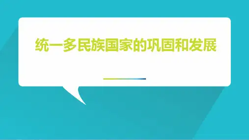 统一多民族国家的巩固和发展