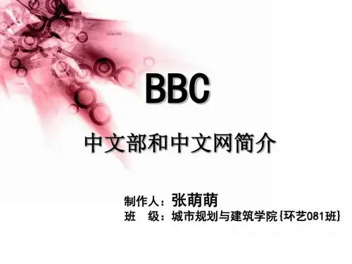 中文部和中文网简介英美概况-PPT文档资料