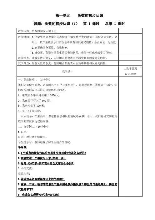 2015年秋最新苏教版五年级数学上册导学案【全册表格式】