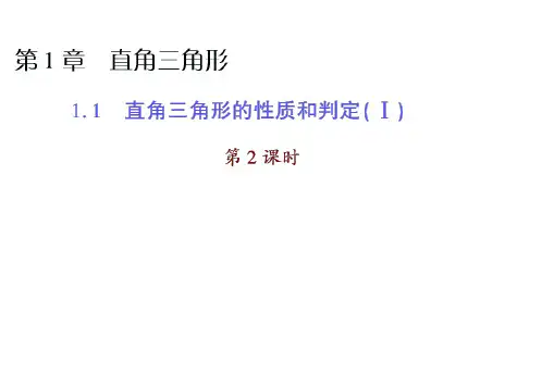 湘教版数学八年级下册(图片版)课件：第1章 直角三角形1.1-2