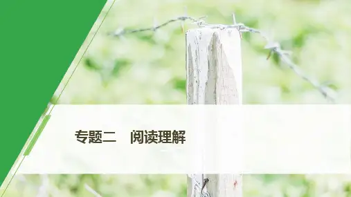 2020版新高考英语二轮复习 浙京津鲁琼版(课件+讲义)专题二 阅读理解第二节三