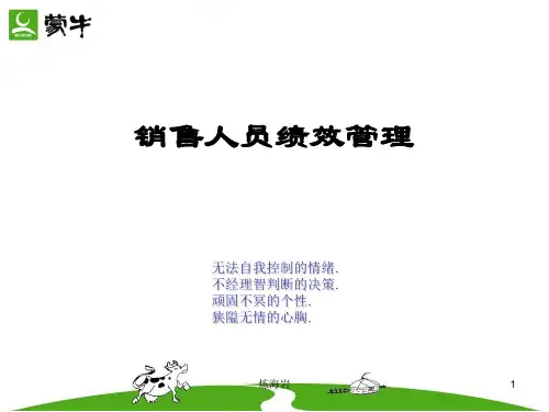 销售人员绩效管理(PPT 41页)