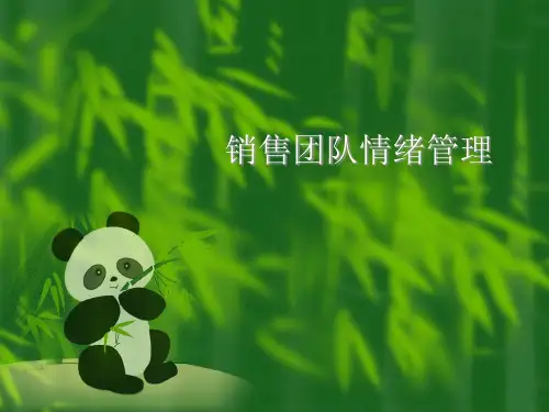 销售团队情绪管理教材