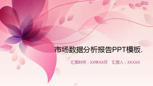 市场分析报告PPT模板