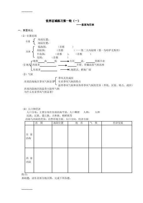 [整理]东亚及日本学案一Word 文档.