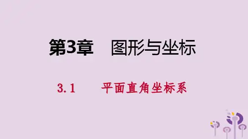 2019年春八年级数学下册第3章图形与坐标3.1平面直角坐标系第1课时平面直角坐标系课件(新版)湘教版