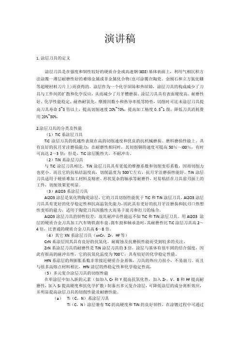 硬质涂层刀具简介