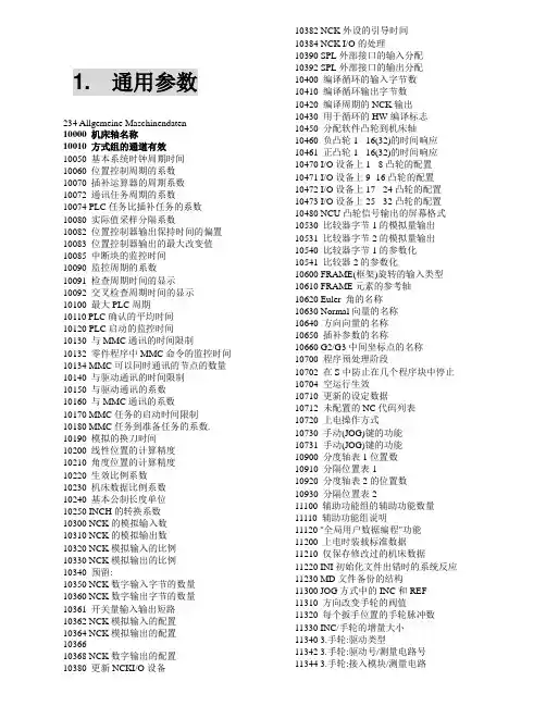 840D参数说明书