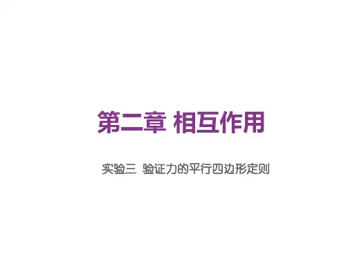 高三物理一轮复习精品课件6： 实验三验证力的平行四边形定则