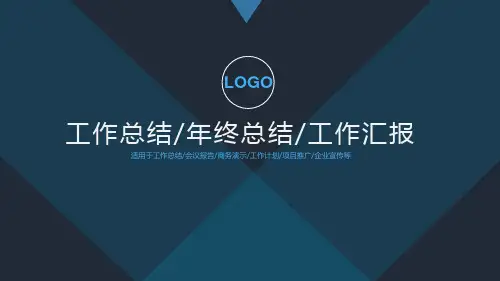 个人年终(度)工作总结汇报--图文(PPT模板)