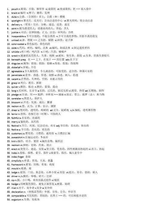 英语六级单词