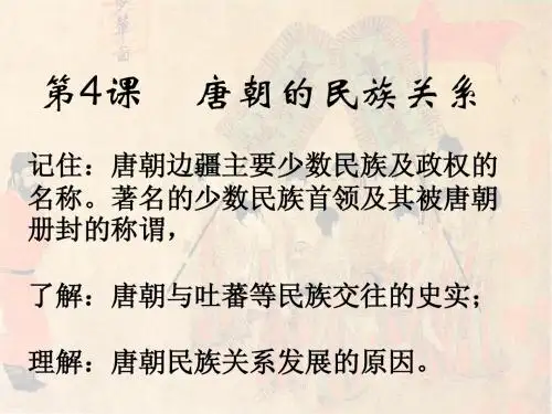 第4课 唐朝的民族关系--