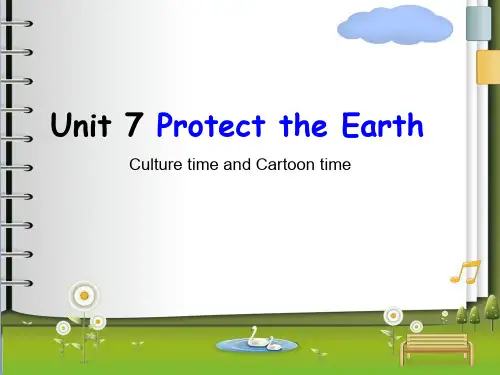 六年级上册英语课件-Unit7 Protect the Earth (第3课时) ｜译林版(三起) (共25张PPT)