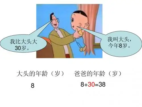 用含有字母的式子表示数量关系
