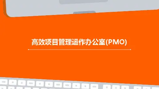 高效项目管理运作办公室(PMO)