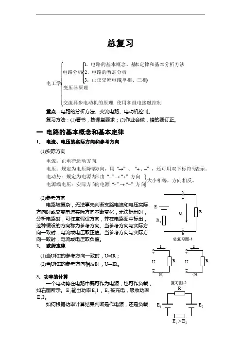 电力与拖动的总复习