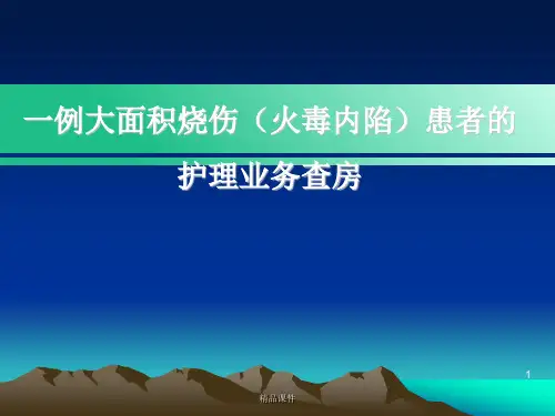 烧伤病人护理查房