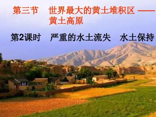 人教版地理八级下册 世界最大的黄土堆积区 ——黄土高原 优秀PPT(精品PPT)1