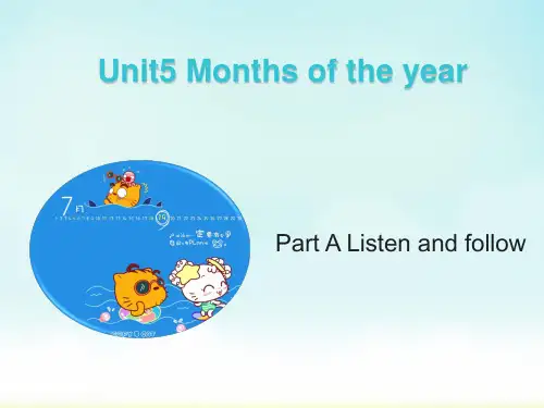 闽教版英语五年级上册 Unit5_PartA教学课件