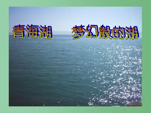 八年级语文《青海湖,梦幻般的湖》课件 