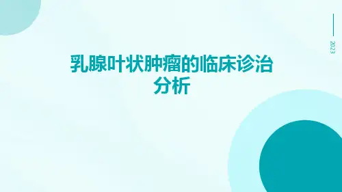 乳腺叶状肿瘤的临床诊治分析