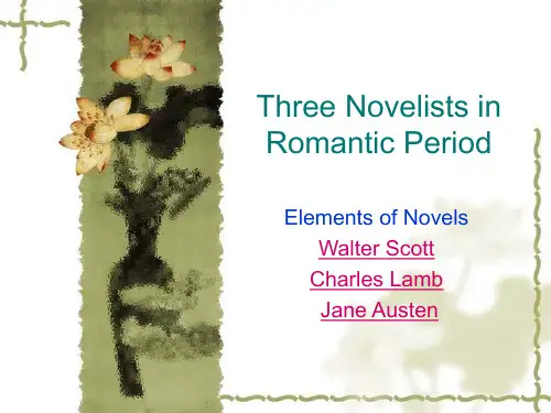 Jane Austen ,Walter Scott, Charles Lamb
