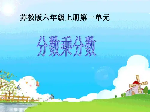 苏教六上分数乘分数