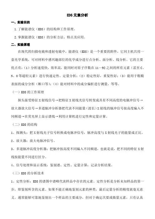 EDS元素分析