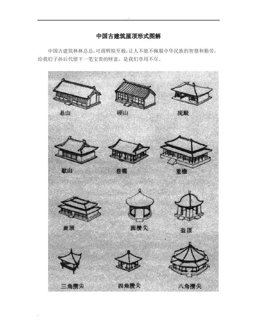 古建屋顶形式详解(图文介绍)