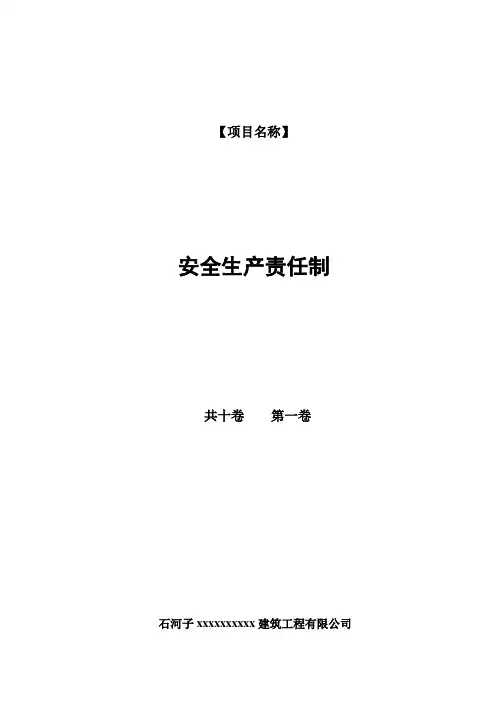 安全资料封皮、目标