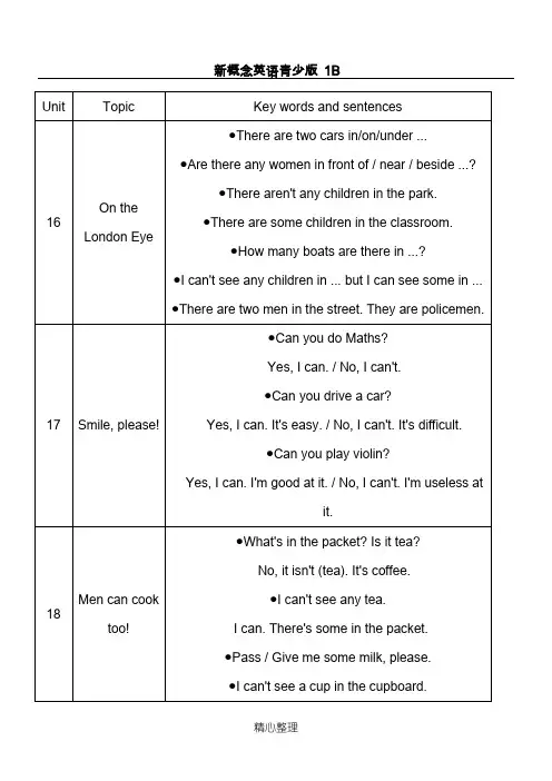 新概念英语青少版 1B