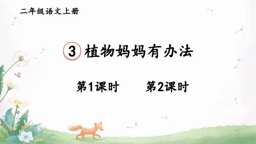 3 植物妈妈有办法课件及课后习题参考答案