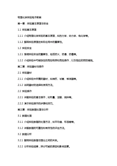 物理化学实验电子教案