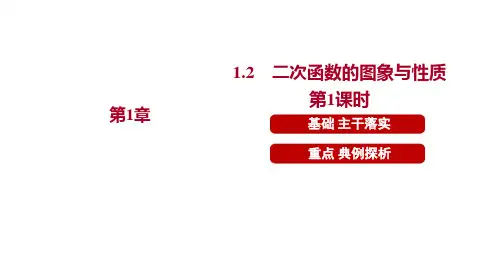  1.2 二次函数的图象与性质 第1课时   课件 2024-2025学年 湘教版数学九年级下册
