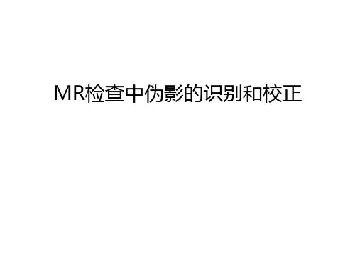 MR检查中伪影的识别和校正学习资料