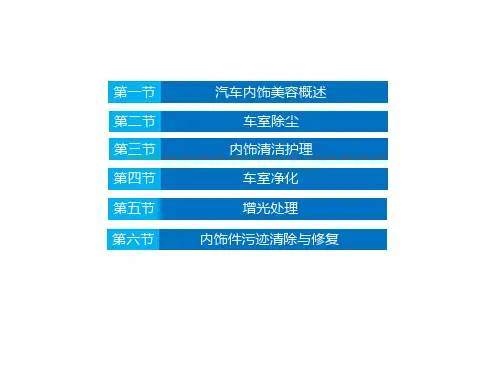 汽车内饰美容