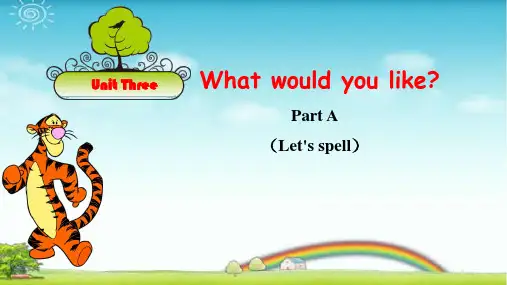 pep五年级英语上册unit3 Part A Let's spell精品课件.ppt